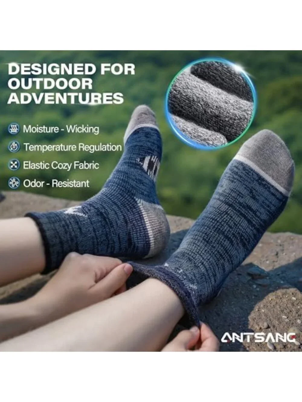 Cozy Merino Wool Hiking Crew Socks for Kids | Boys & Girls Athletic Comfort